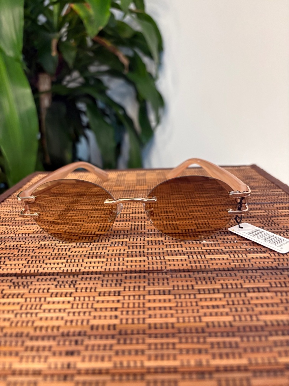 Frameless Oval Round Sunglasses (MP6283AP)